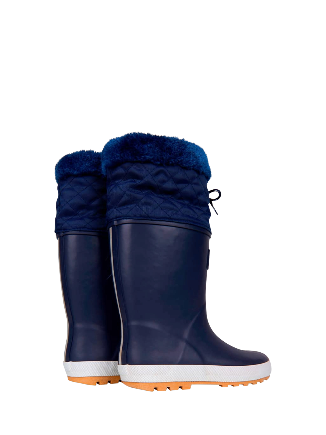 Product image 5 of 5, which shows Muddy Puddles Kids' PuddleFlex Wellington Boots, Navy, 5 Jnr