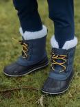 Muddy Puddles Kids' Fleece Lined Waterproof Winter Boots, Green