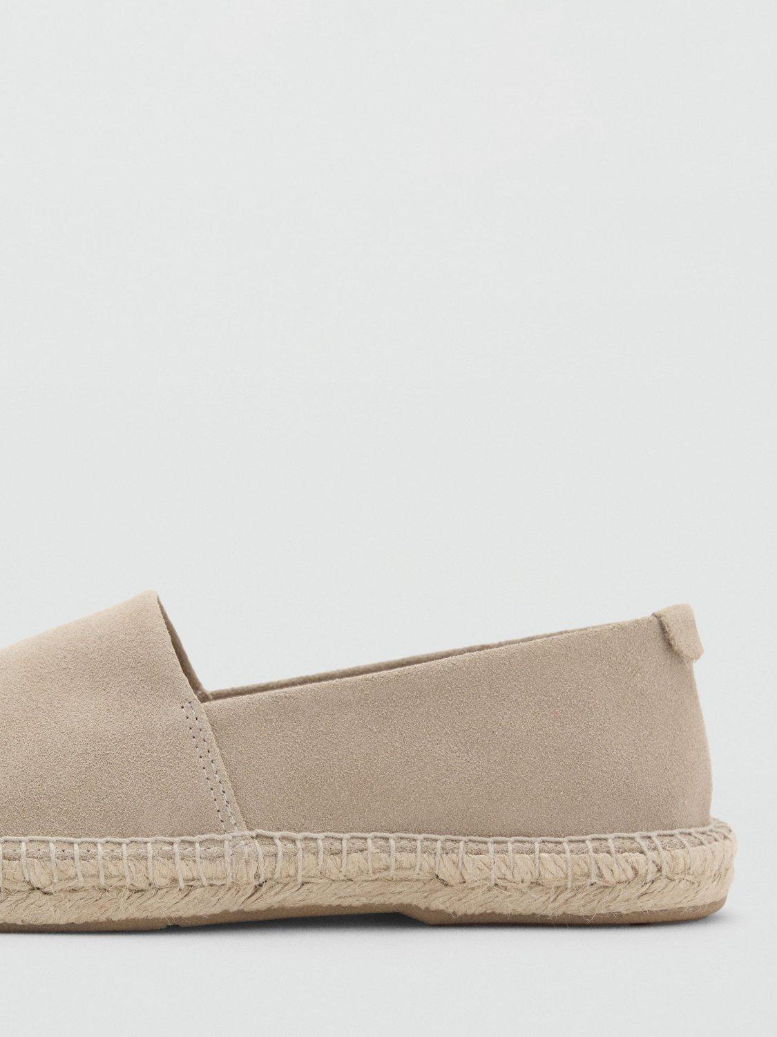 Product image 4 of 5, which shows Mango Yute Suede Sandals, Lt Pastel Brown, 10