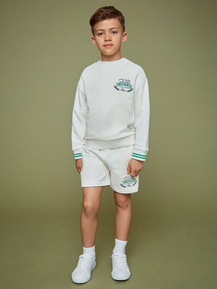 Reiss Kids' Smiley Dixon Shorts, White - view 2, White