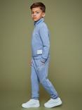 Reiss Kids' Smiley Fred Cotton Blend Jogging Bottoms, Blue