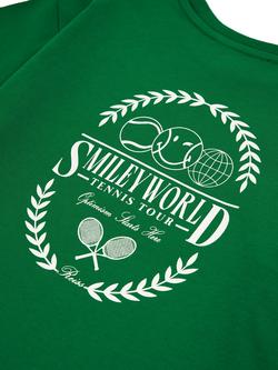 Reiss Kids' Smiley Aster Boxy T-Shirt, Green - view 2, Green