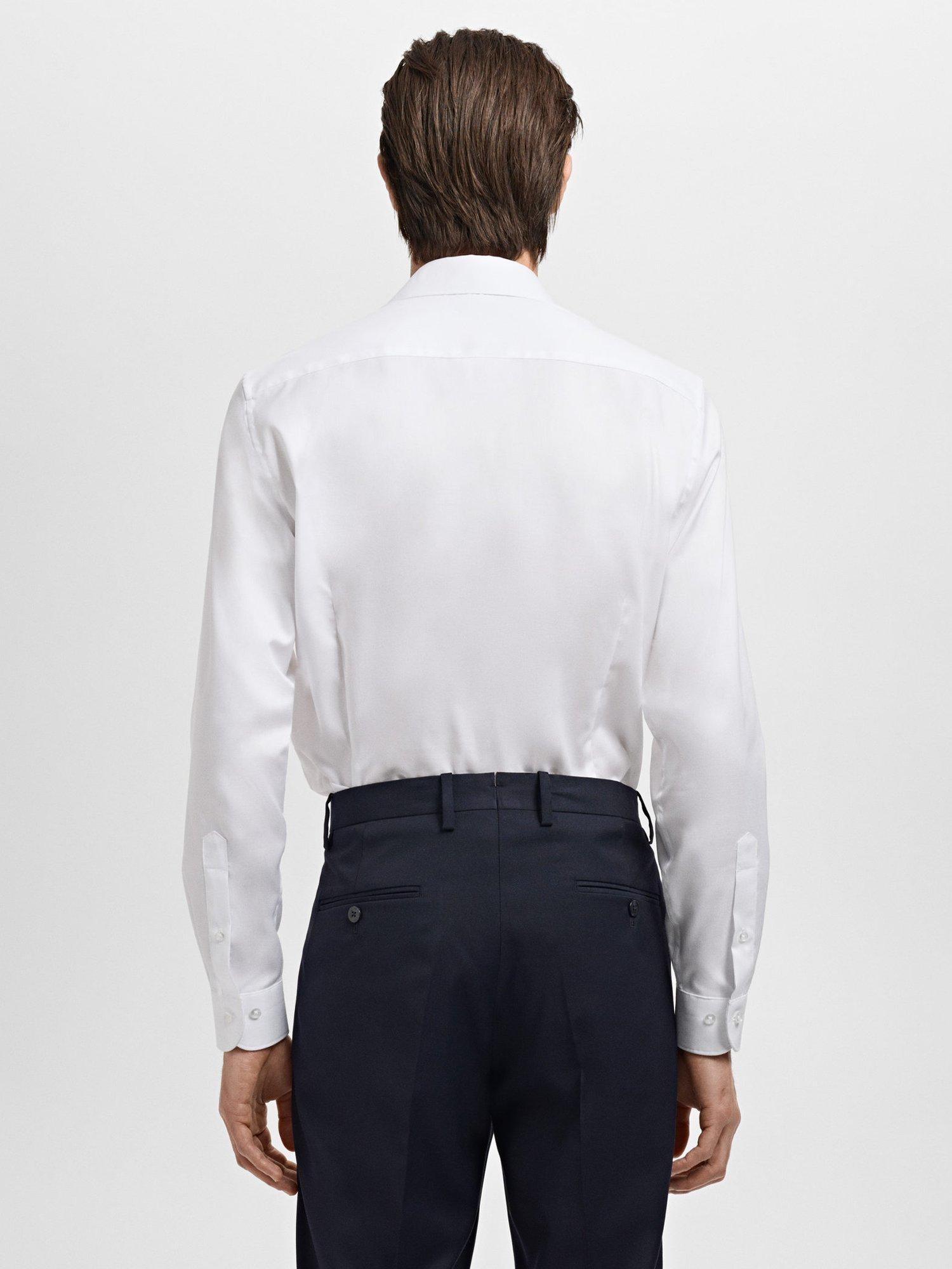 Product image 4 of 8, which shows Mango Marta Cotton Shirt, White, L