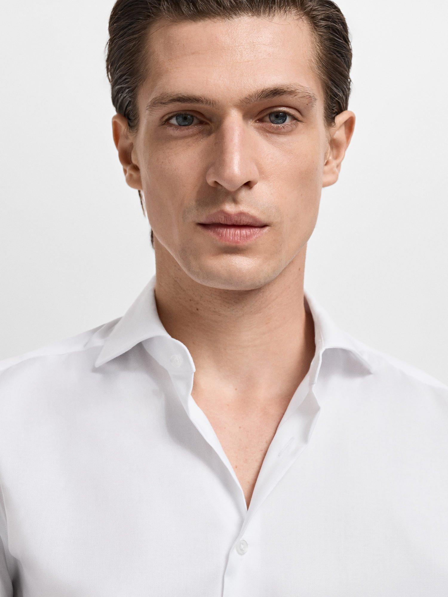 Product image 6 of 8, which shows Mango Marta Cotton Shirt, White, L