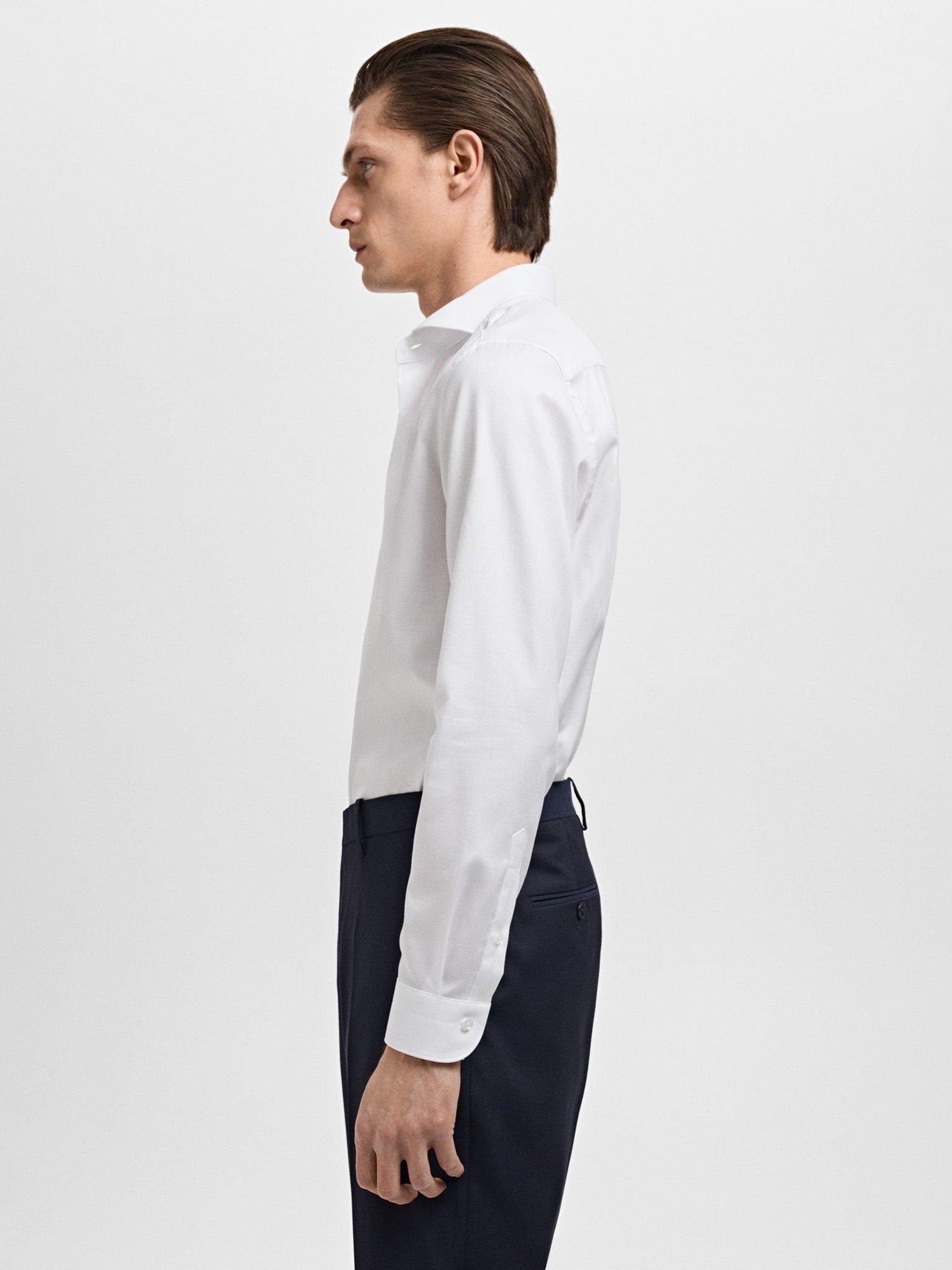 Product image 7 of 8, which shows Mango Marta Cotton Shirt, White, L