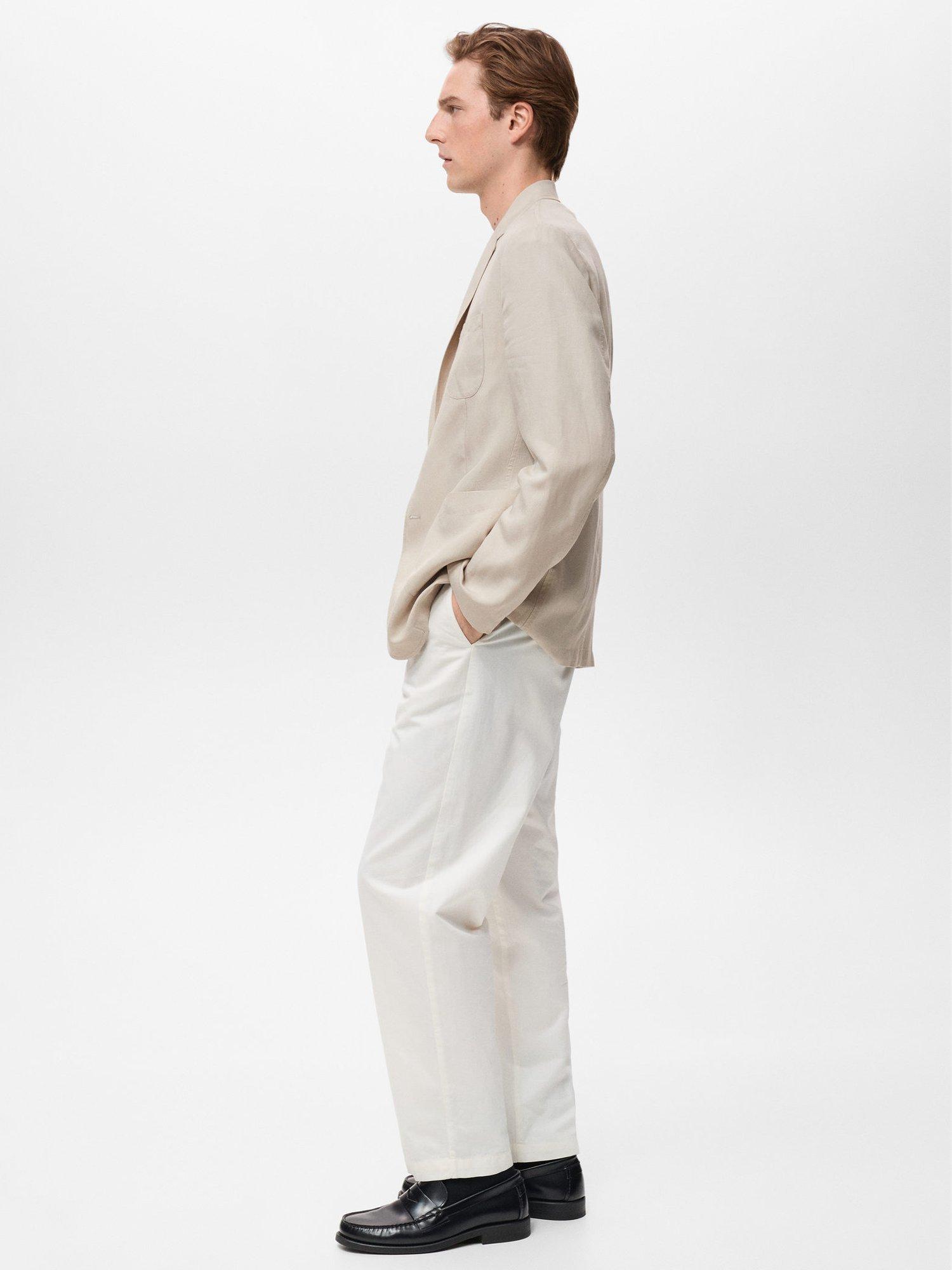 Product image 7 of 8, which shows Mango Delave Single Breasted Blazer, Light Beige, 38