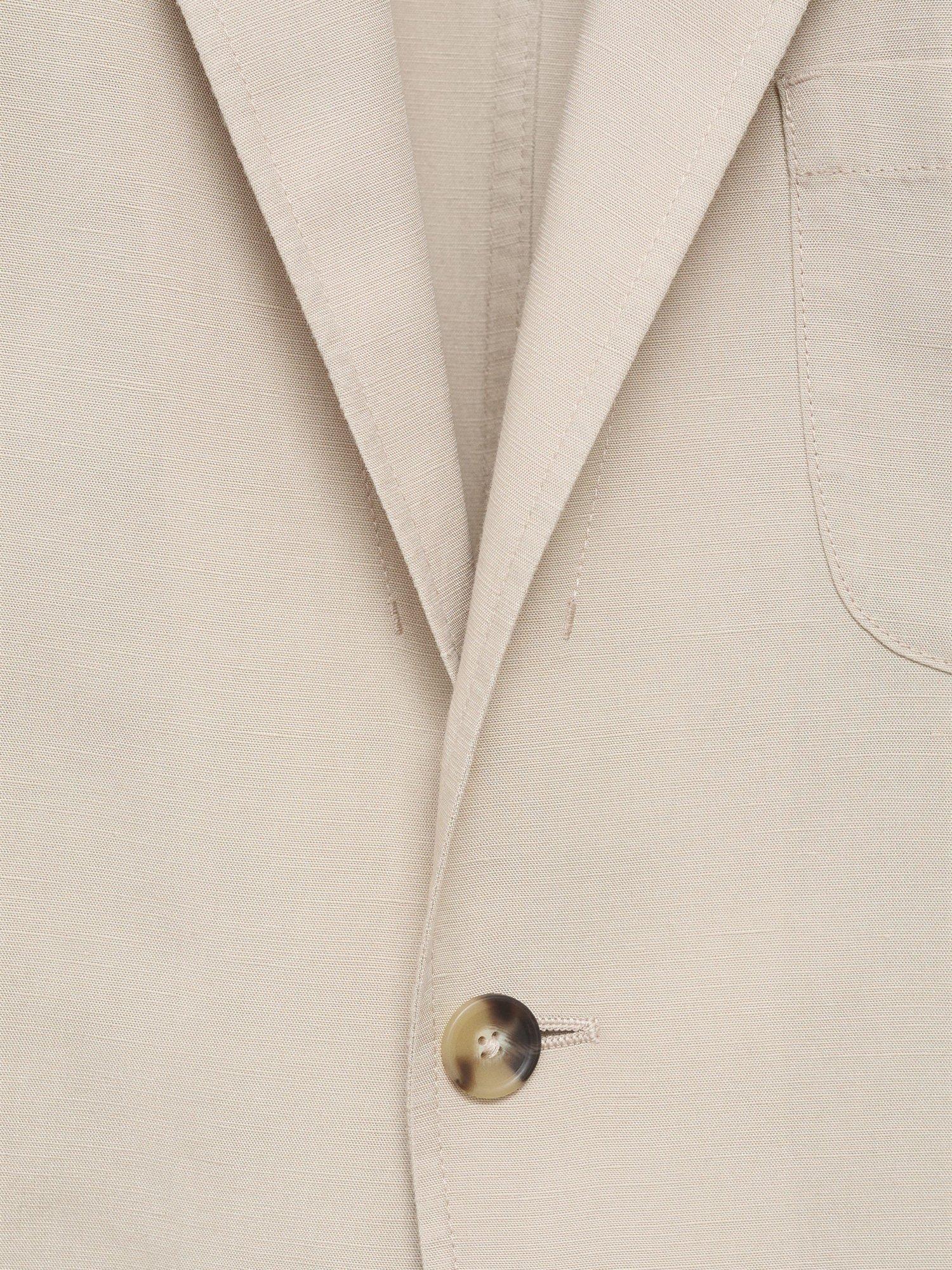 Product image 8 of 8, which shows Mango Delave Single Breasted Blazer, Light Beige, 38