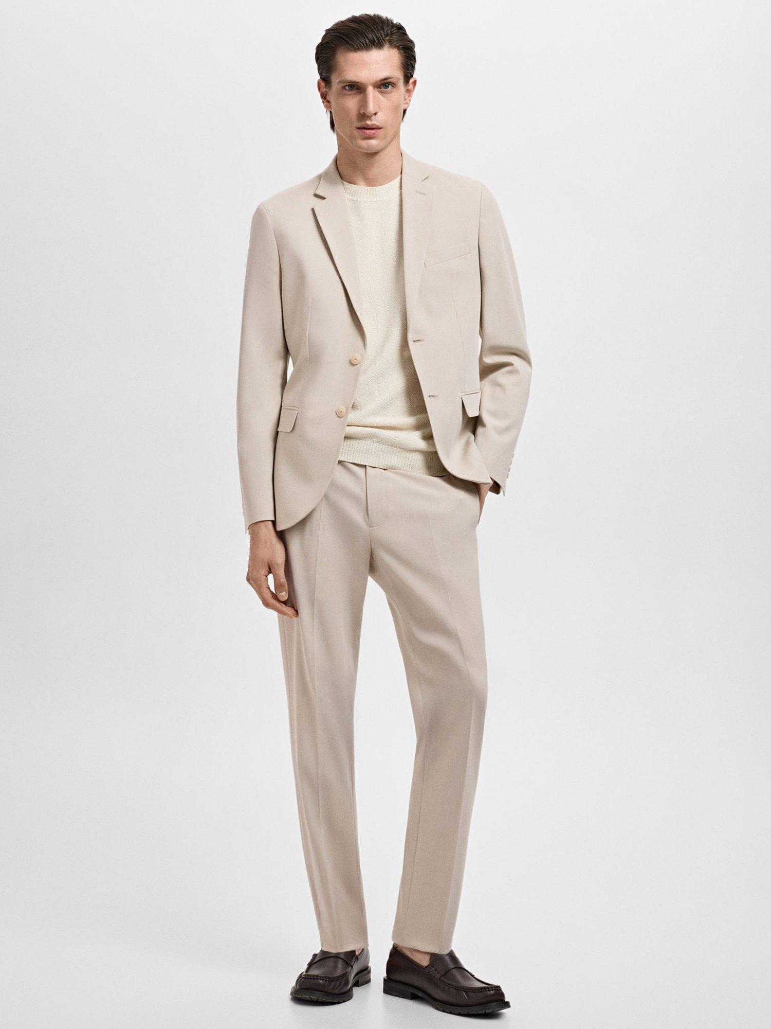 Product image 2 of 8, which shows Mango Paris Blazer, Light Beige, 38