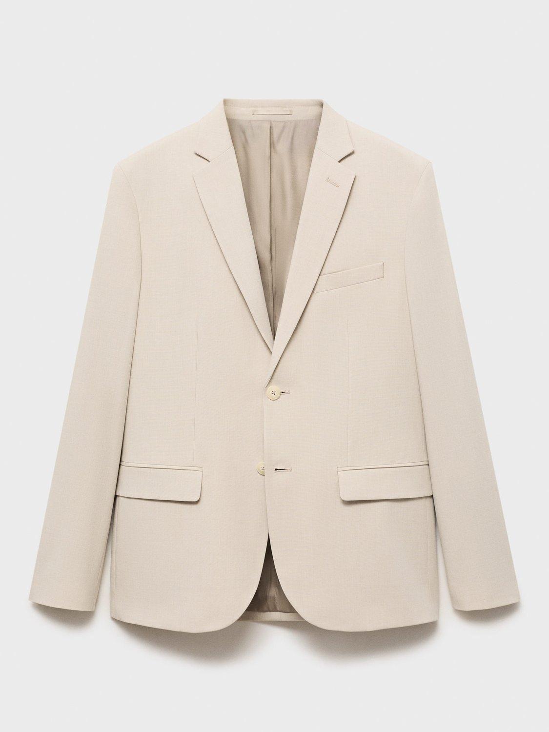 Product image 3 of 8, which shows Mango Paris Blazer, Light Beige, 38