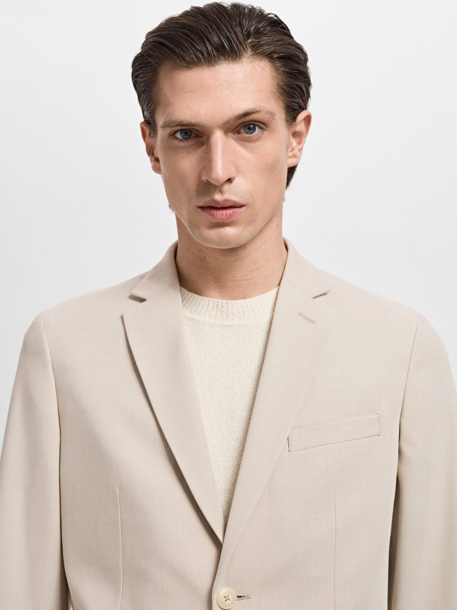 Product image 6 of 8, which shows Mango Paris Blazer, Light Beige, 38