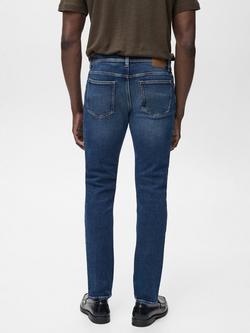 Mango Jan Slim Fit Mid Rise Jeans - view 2, Blue