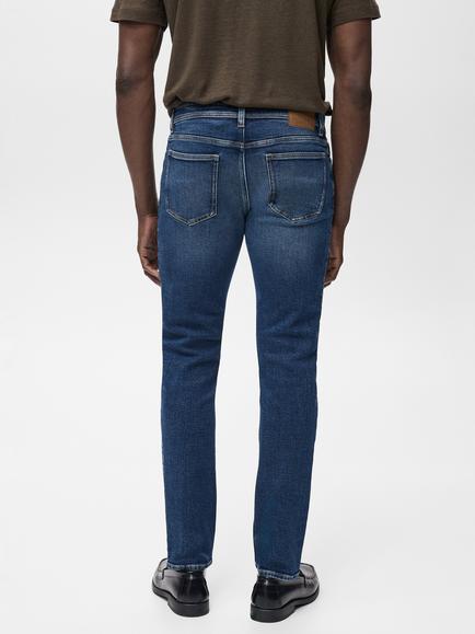 Mango Jan Slim Fit Mid Rise Jeans - view 2, Blue