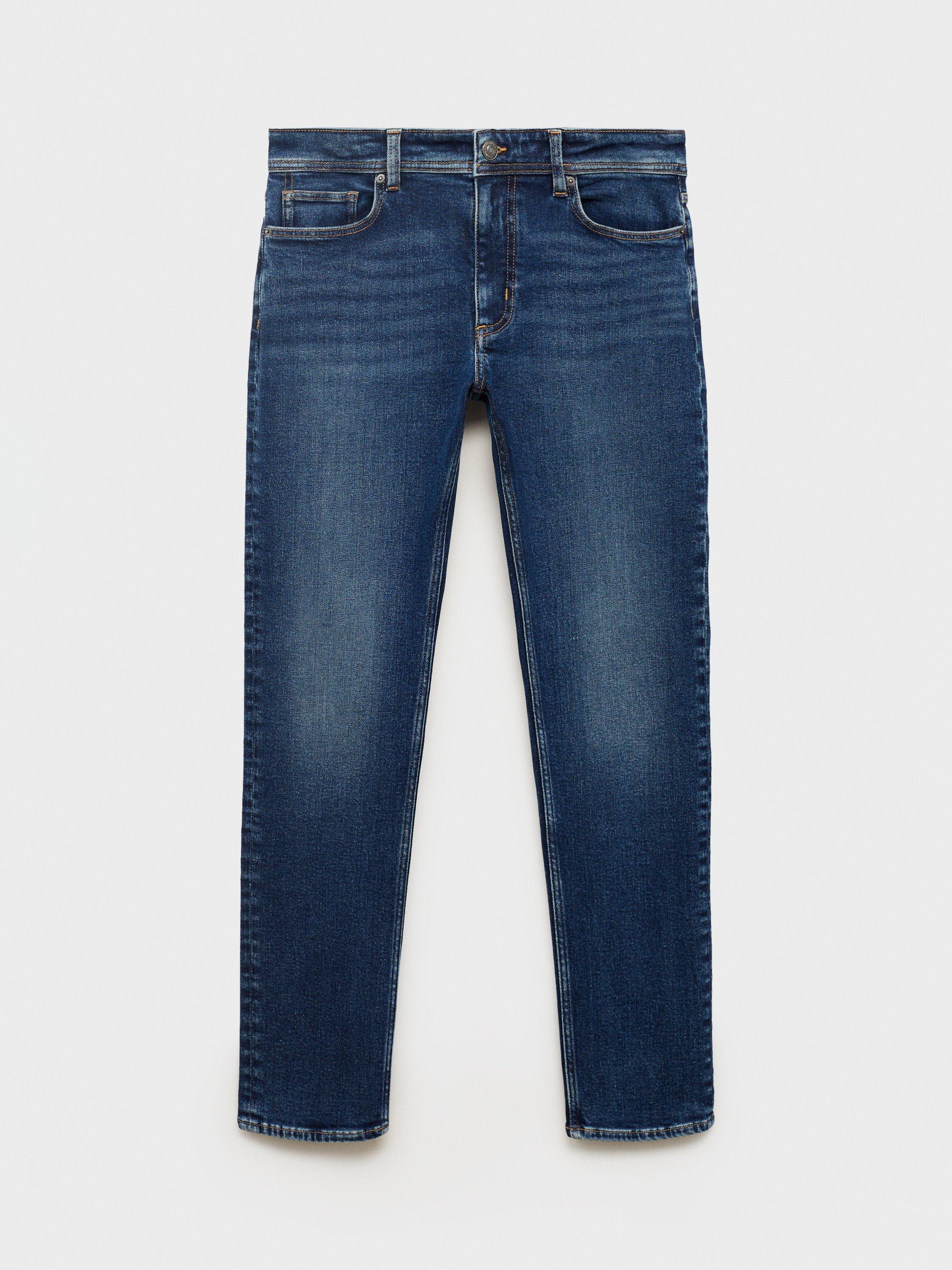 Product image 7 of 8, which shows Mango Jan Slim Fit Mid Rise Jeans, Blue, 29