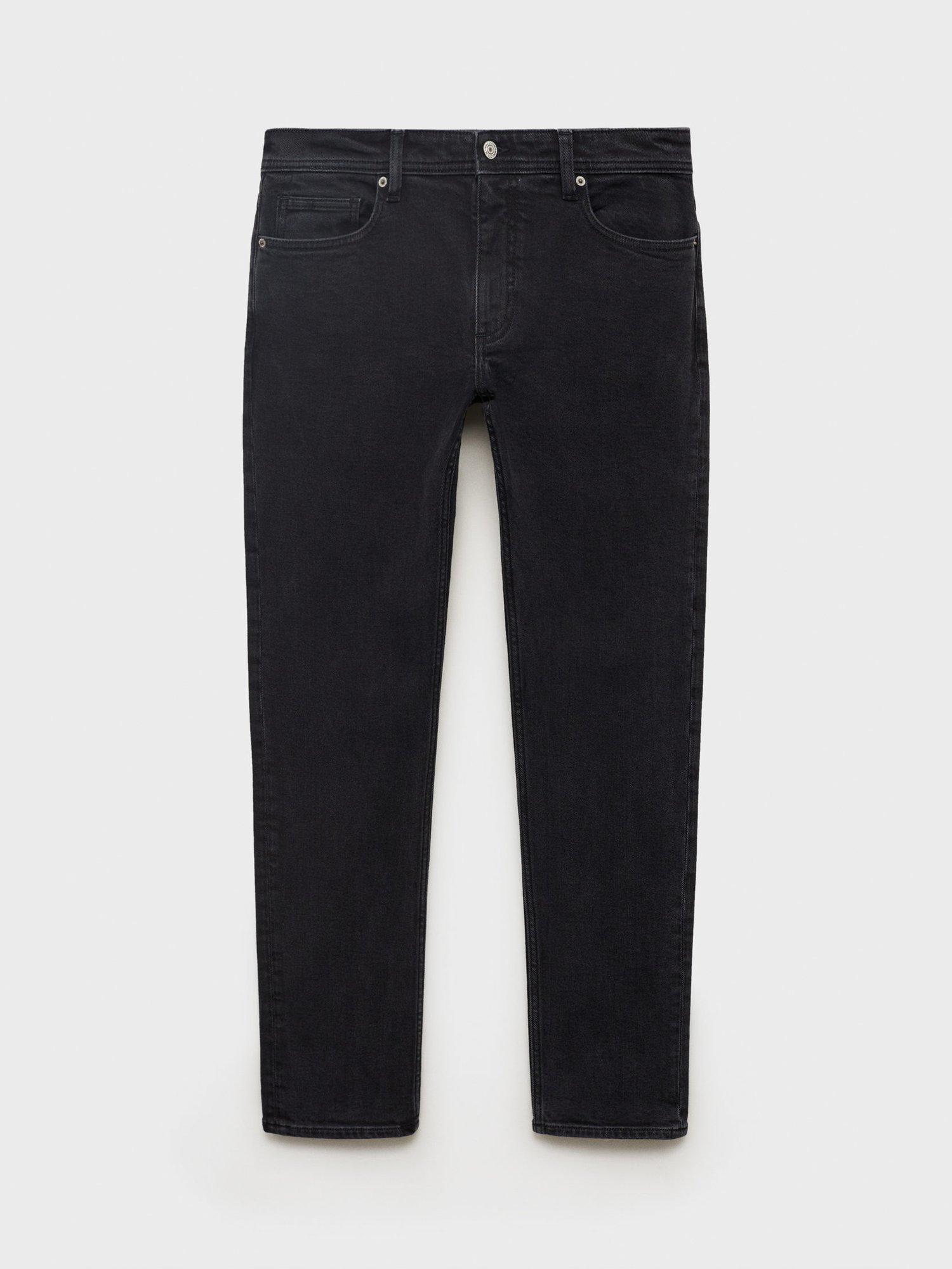 Product image 3 of 8, which shows Mango Jan Slim Fit Mid Rise Jeans, Black, 29