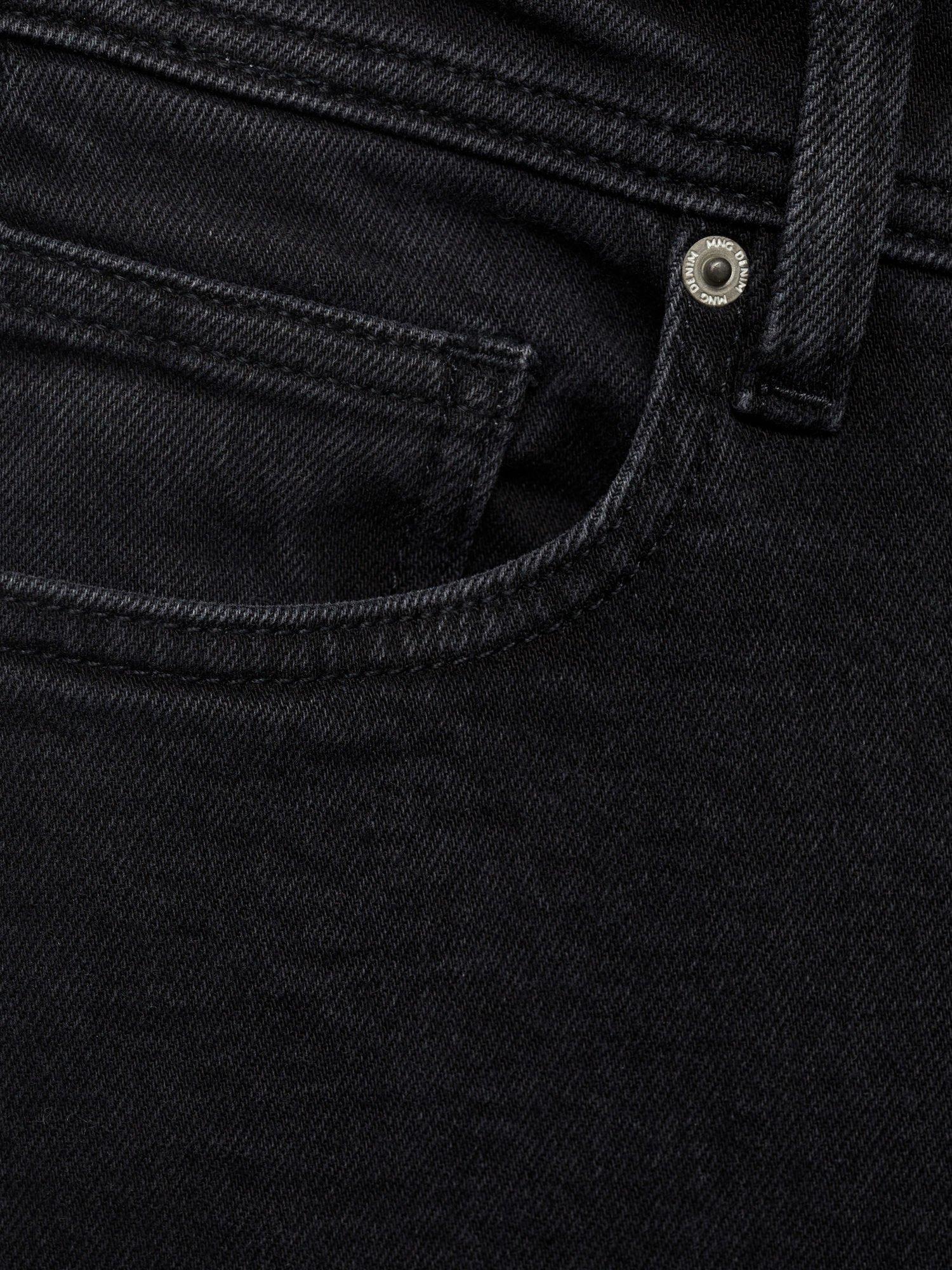Product image 5 of 8, which shows Mango Jan Slim Fit Mid Rise Jeans, Black, 29
