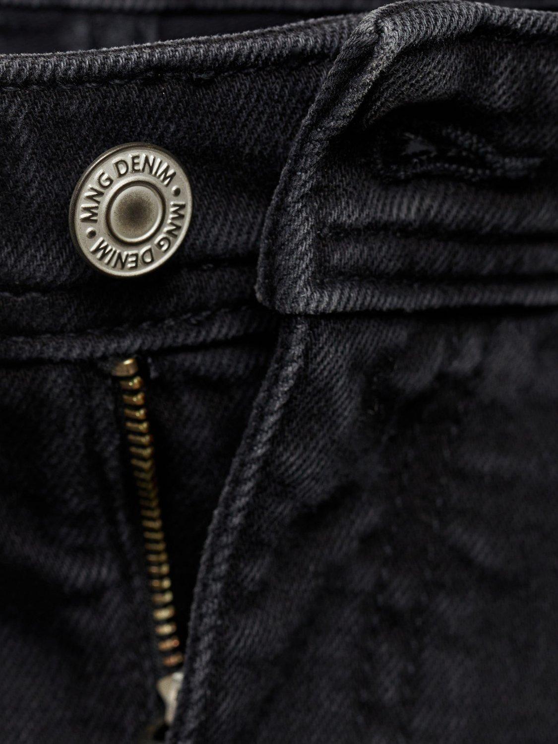 Product image 8 of 8, which shows Mango Jan Slim Fit Mid Rise Jeans, Black, 29