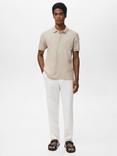 Mango Rea Cotton Short Sleeve Collar Polo Shirt