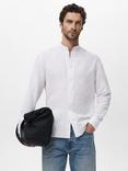 Mango Chennai Linen Cotton Blend Shirt, White