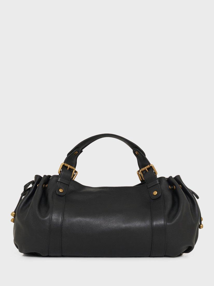 Product image 1 of 3, which shows Gerard Darel 24H Leather Shoulder Bag, Black