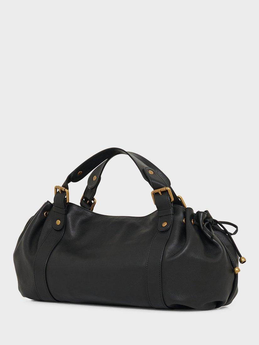 Product image 2 of 3, which shows Gerard Darel 24H Leather Shoulder Bag, Black