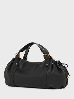 Gerard Darel 24H Leather Shoulder Bag - view 2, Black