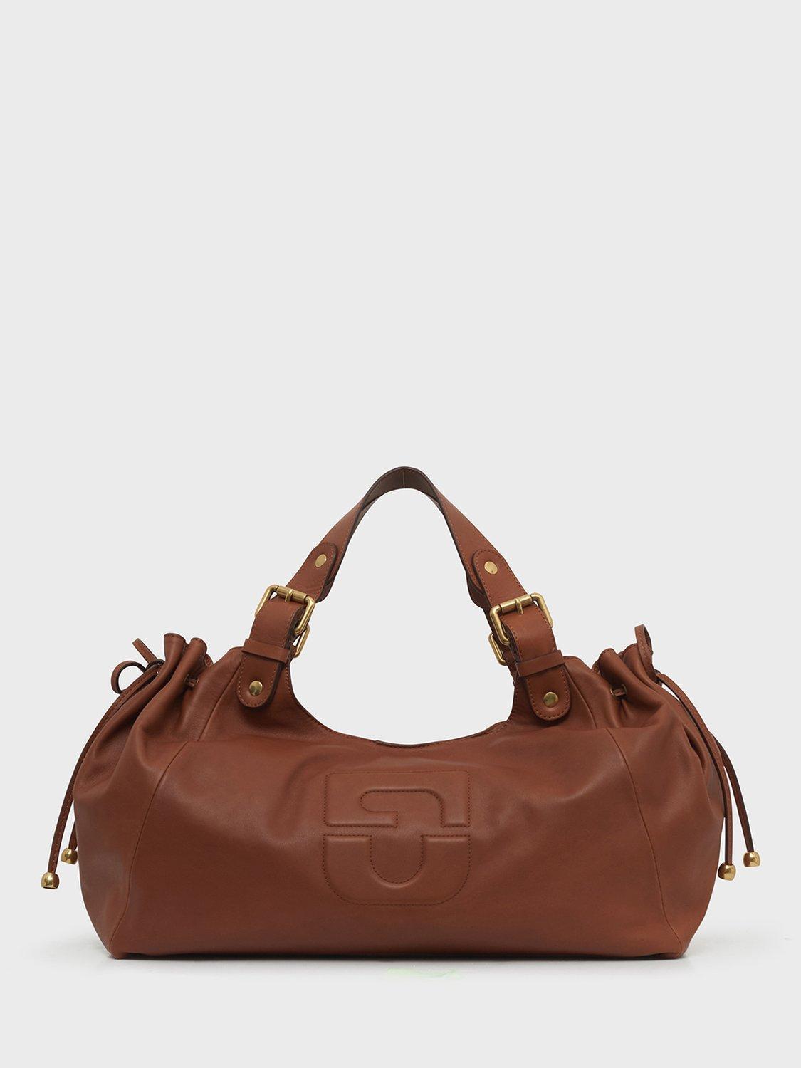 Product image 1 of 3, which shows Gerard Darel Chiara Leather Grab Bag, Tan, One Size