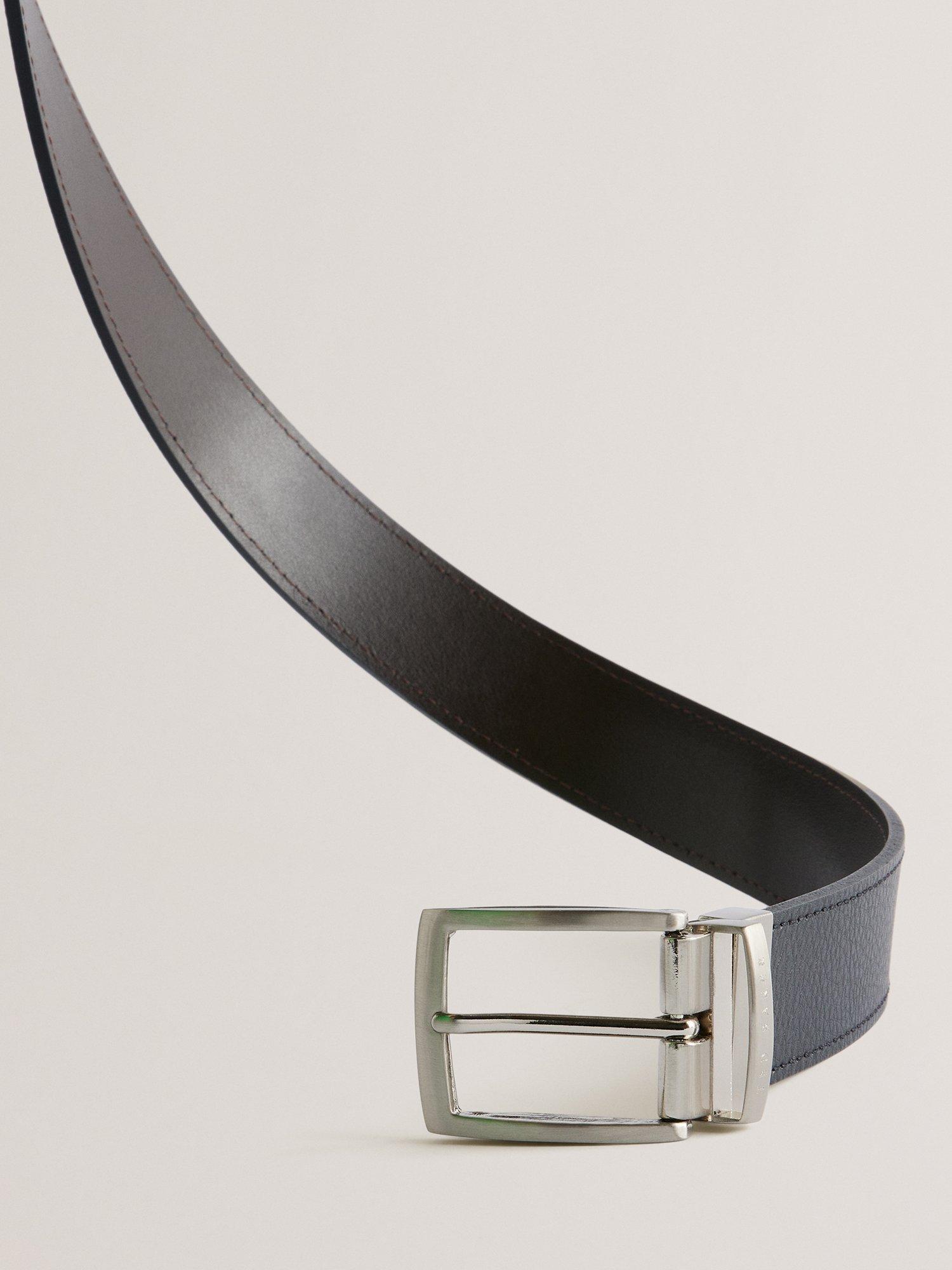 Product image 3 of 4, which shows Ted Baker Breemer Reversible Leather Belt, Black, M