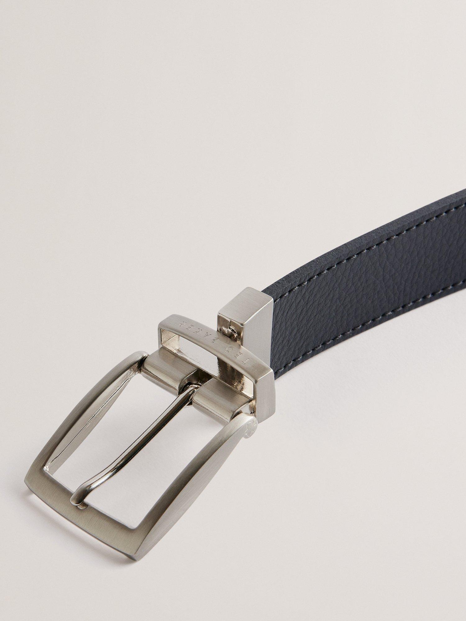 Product image 4 of 4, which shows Ted Baker Breemer Reversible Leather Belt, Black, M