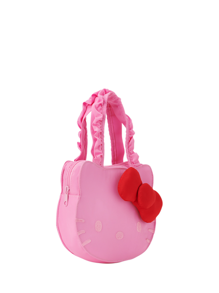 Small Stuff Kids' Hello Kitty Ruffle Strap Handbag, Bright Pink - view 2, Bright Pink