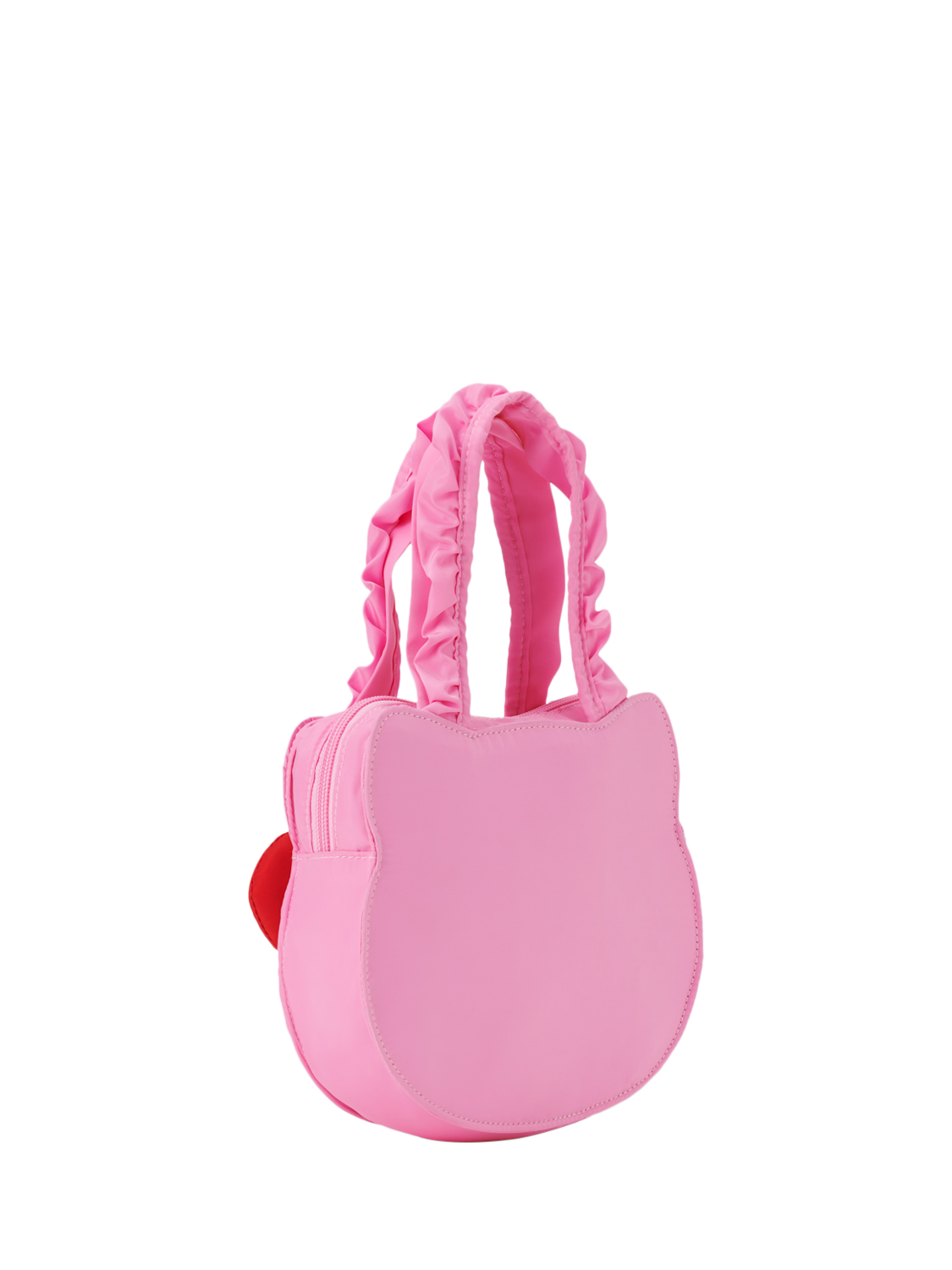 Product image 3 of 3, which shows Small Stuff Kids' Hello Kitty Ruffle Strap Handbag, Bright Pink, One Size
