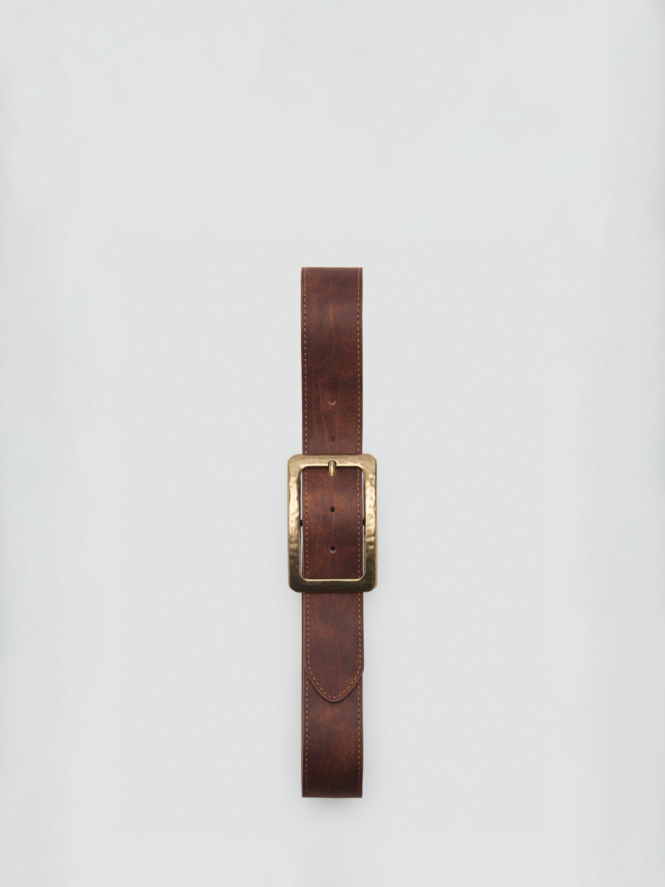 Product image 4 of 4, which shows Mango Julieta Belt, Brown, L