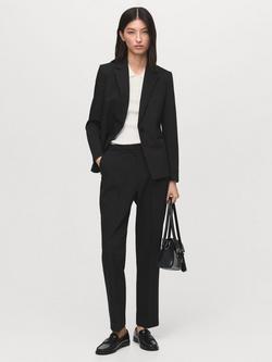 Mango Boreal Single Button Blazer - view 2, Black
