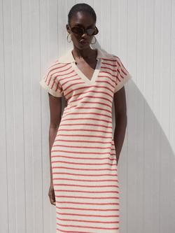 Mango Tunis Stripe Knit Dress - view 2, Red