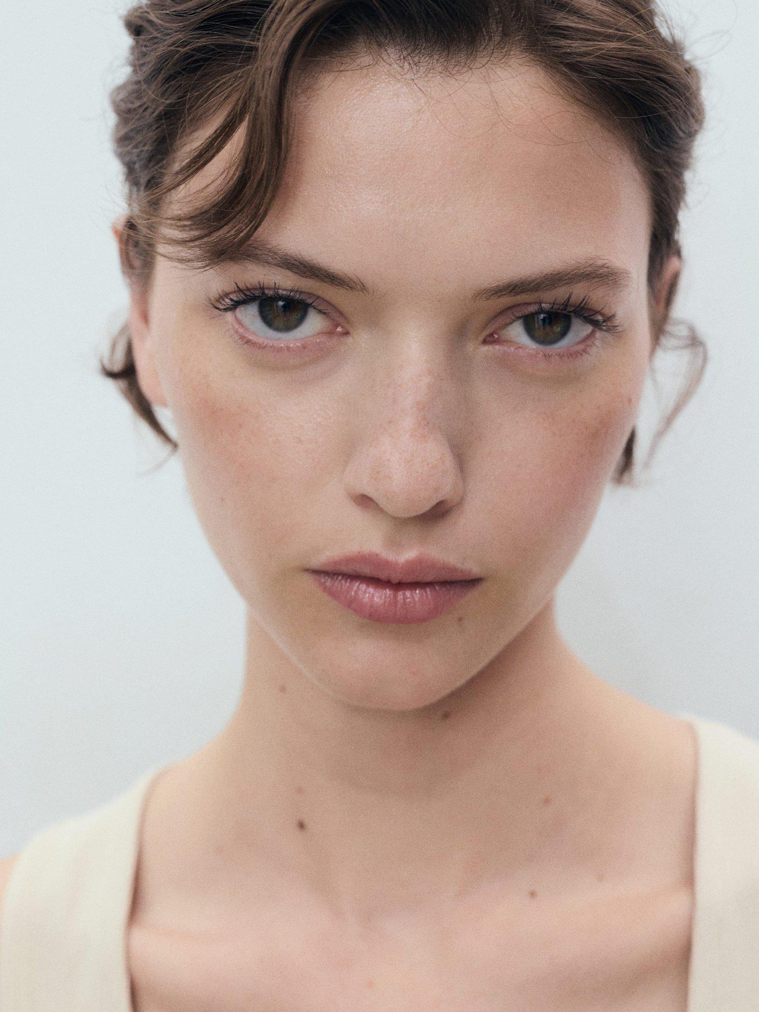 Product image 6 of 7, which shows Mango Valvi Jersey Maxi Dress, Light Beige, 10