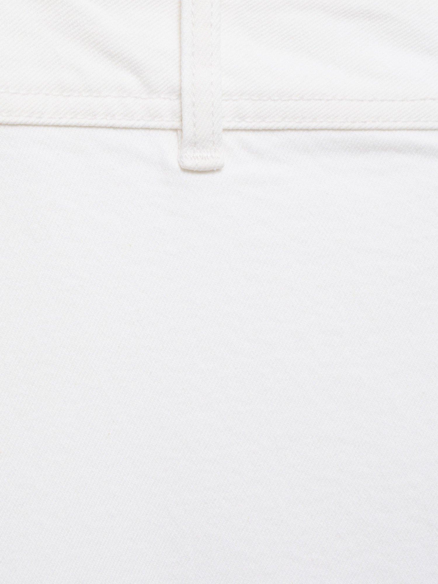 Product image 5 of 8, which shows Mango Catherin High Rise Culotte Jeans, White, 12