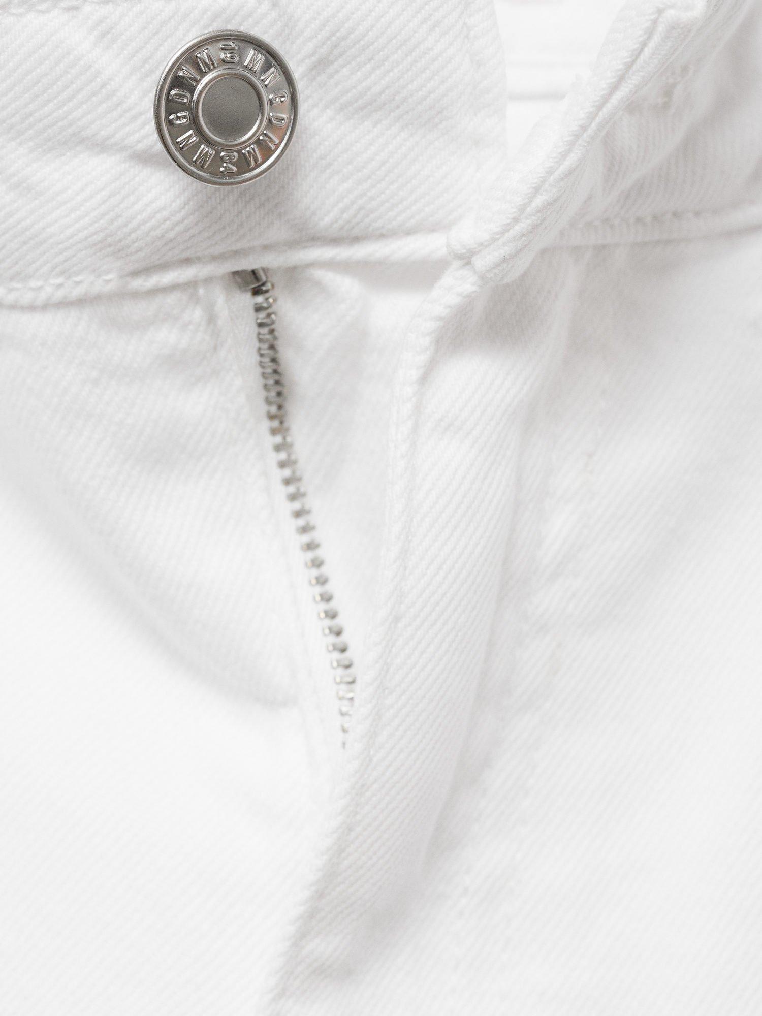 Product image 8 of 8, which shows Mango Danila High Rise Wide Leg Jeans, White, 10