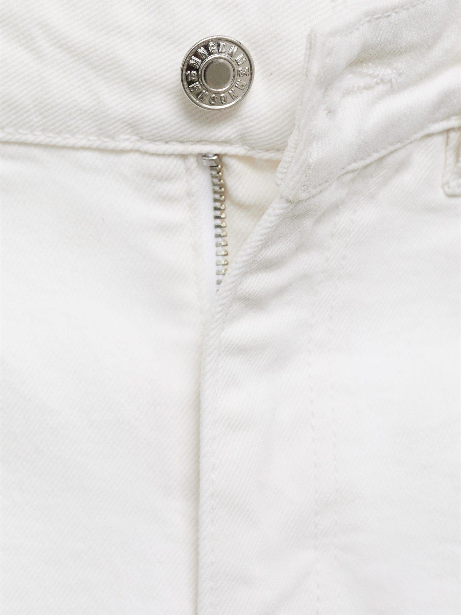 Product image 9 of 9, which shows Mango Fiona Mid Rise Flared Jeans, White, 10
