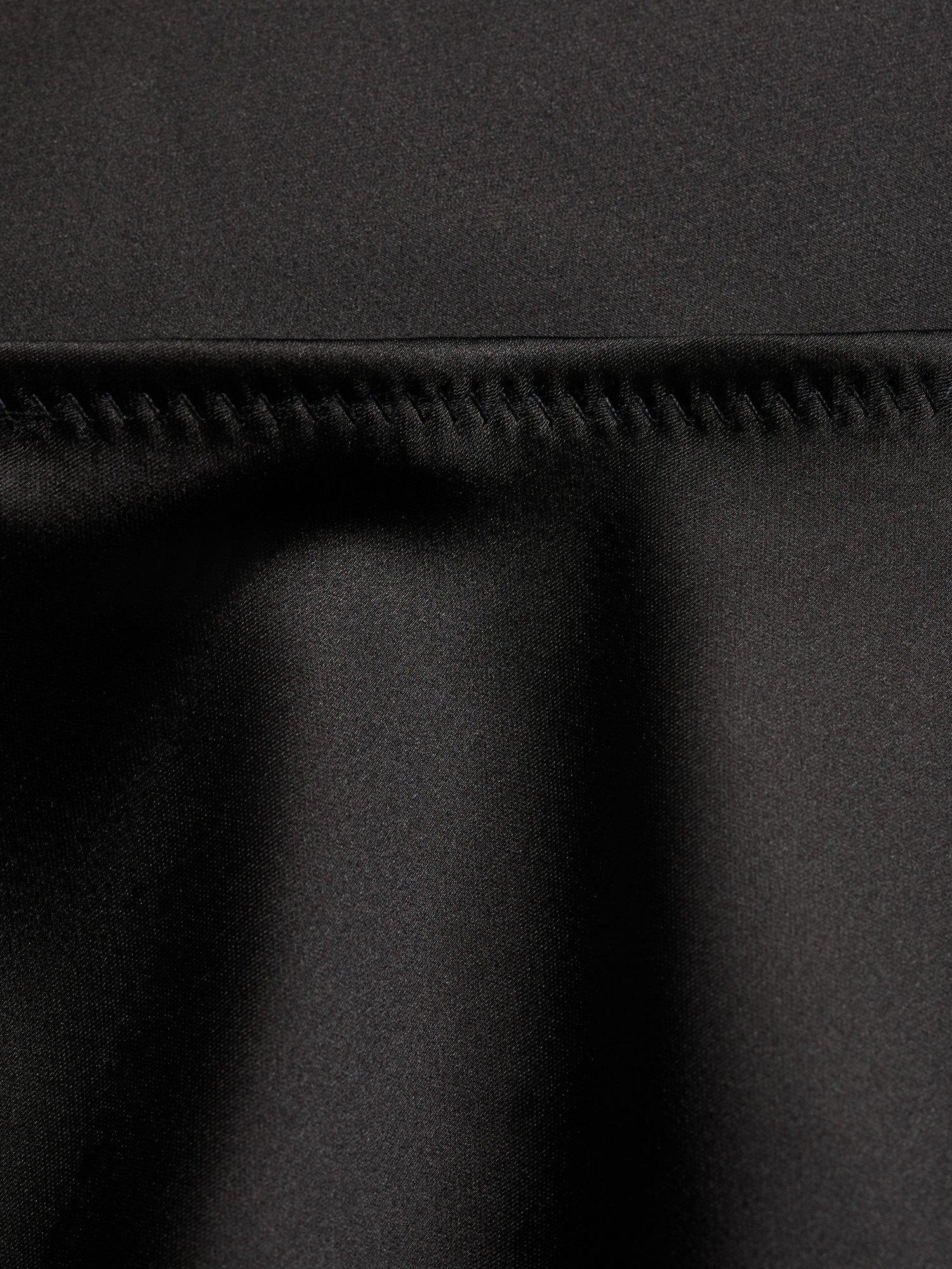 Product image 7 of 7, which shows Mango Mia Satin Midi Skirt, Black, L