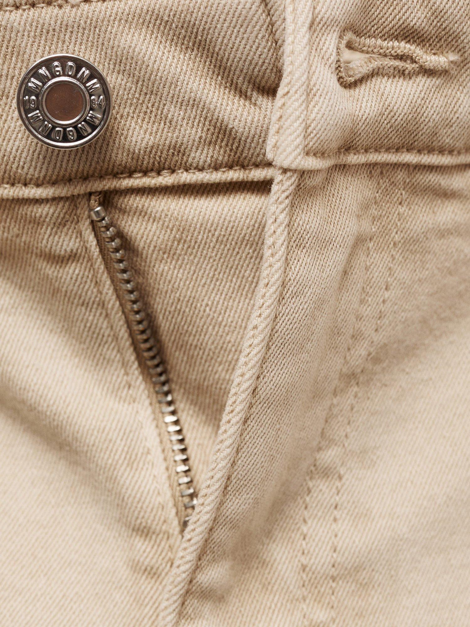 Product image 9 of 9, which shows Mango Sienna Flared Cropped Jeans, Light Pastel Brown, 6