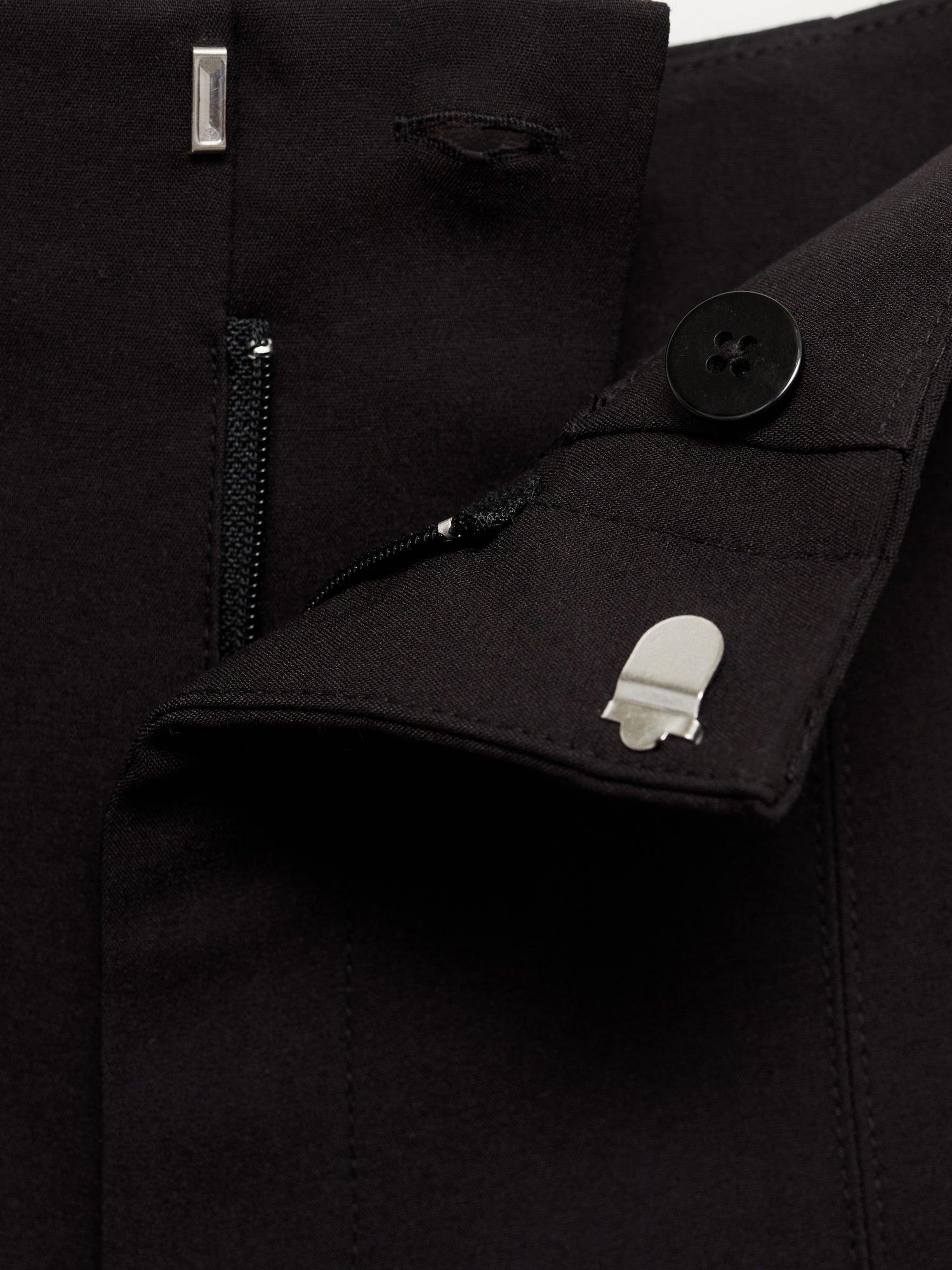 Product image 8 of 8, which shows Mango Malu High Waisted Shorts, Black, 8