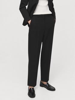 Mango Boreal Tailored Trousers, Black