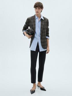 Mango Malu Straight Trousers - view 2, Black