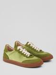 L.K.Bennett LKB Runner Suede Blend Trainers, Olive