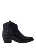 Moda in Pelle Bracknell Leather Western Boots, Black