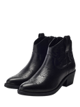 Moda in Pelle Bracknell Leather Western Boots, Black