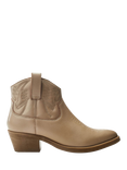 Moda in Pelle Bracknell Leather Western Boots, Cream