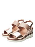 Moda in Pelle Gavasi Leather Wedge Sandals