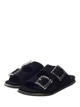 Moda in Pelle Laccie Suede Double Strap Sandals