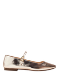 Moda in Pelle Larina Leather Ballerina Flat Shoes, Rose Gold