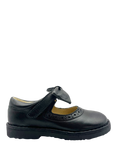 Young Soles Martha Bow Mary Jane Leather Shoes, Black